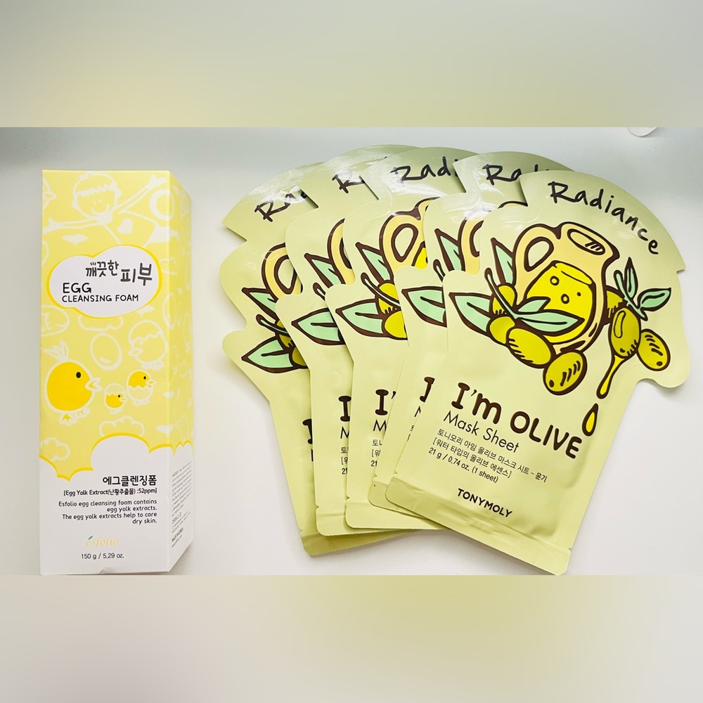 K-Beauty Bundle: Esfolio Cleansing Foam & TonyMoly Mask